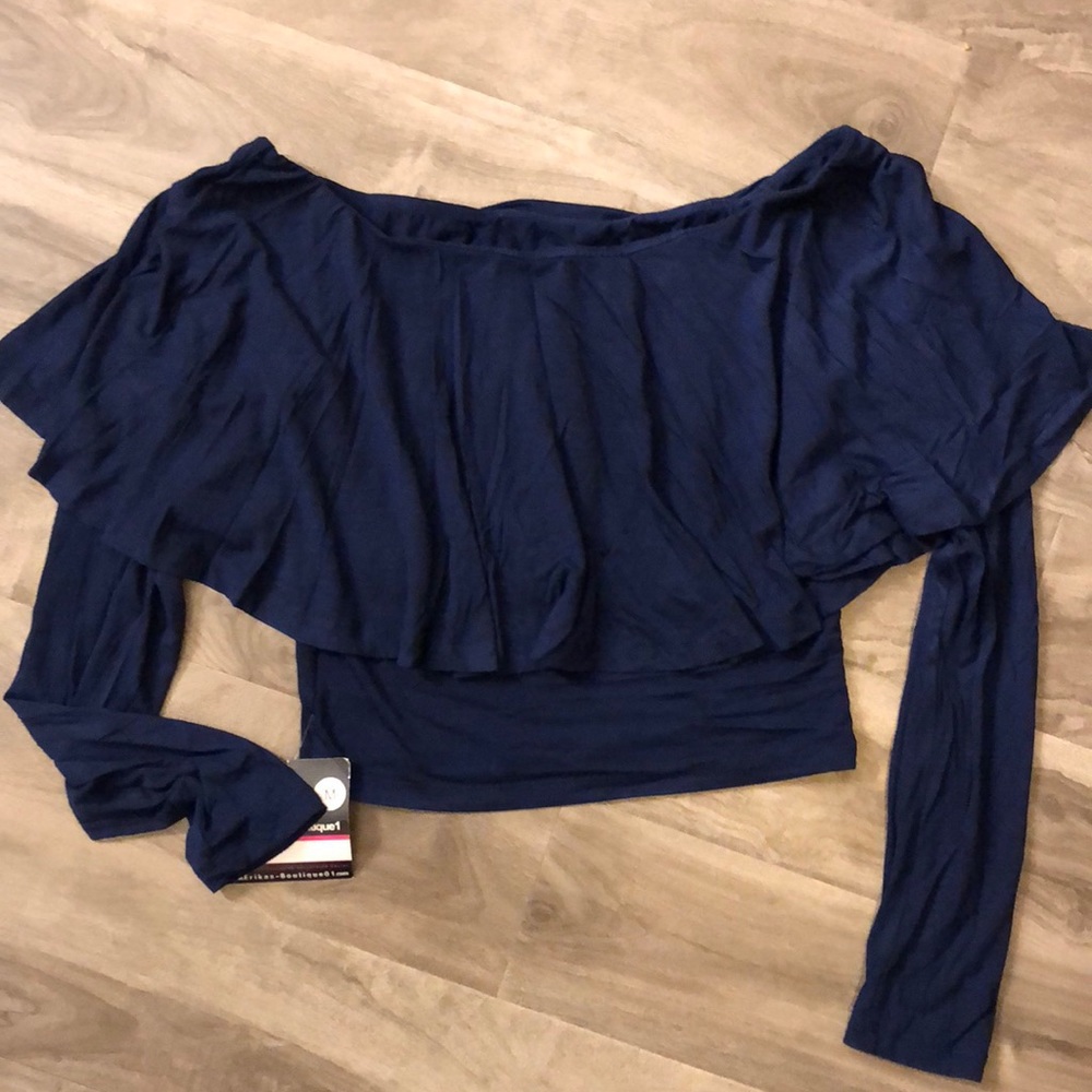 Off the shoulder crop top